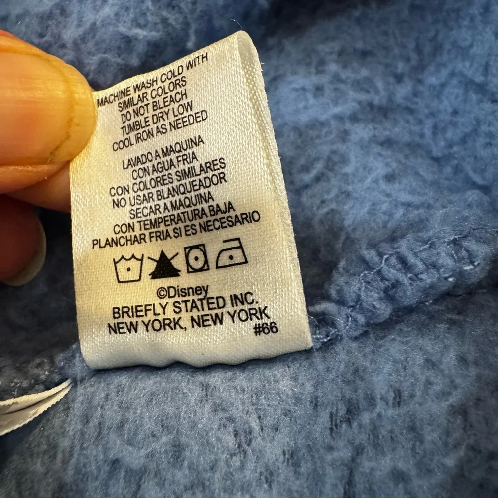 Disney adult Eeyore onesie, blue purple pink, zip closure, hood ears & tail, XS. - Picture 6 of 11